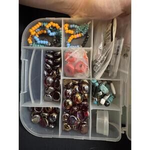 Lot Of Crafting Supplies Beads Jewelry